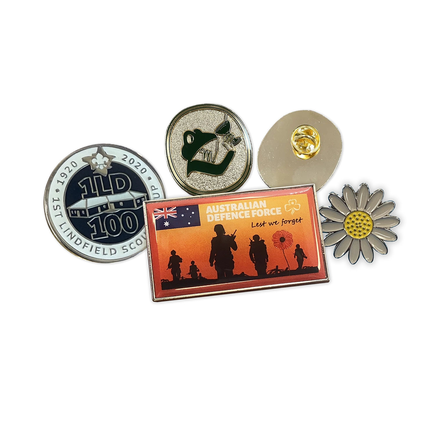 Custom enamel pins, challenge coins and metal lapel pins for Scouts, Defence and corporate organisations in Australia